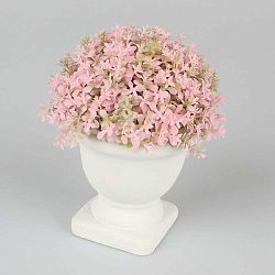 Růžová květinová dekorace Dakls, výška 15 cm