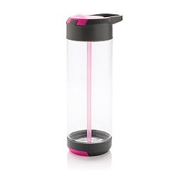 Růžová lahev se stojánkem na telefon XD Design, 700 ml