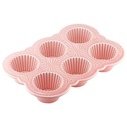 Růžová porcelánová forma na muffiny Ladelle Bake