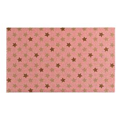 Růžová rohožka Zala Living Design Star Pink, 50 x 70 cm
