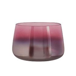 Růžová skleněná váza PT LIVING Oiled, výška 10 cm