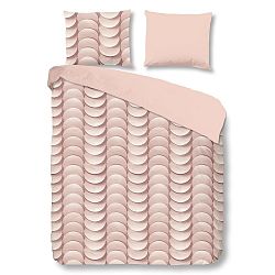 Růžové bavlněné povlečení na dvoulůžko Muller Textiels Emerged, 200 x 200 cm