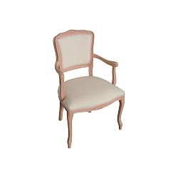 Růžovo-béžová polstrovaná židle Dulce