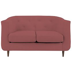 Růžovočervená dvoumístná pohovka Mel Art Leonardo