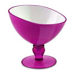 Růžový pohár na dezert Vialli Design Livio, 180 ml