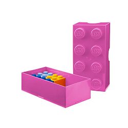 Růžový svačinový box LEGO®