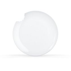 Sada 2 bílých dezertních talířů z porcelánu 58products, ø 20 cm