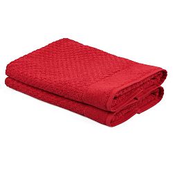 Sada 2 červených ručníků Beverly Hills Polo Club Mosley, 50 x 80 cm