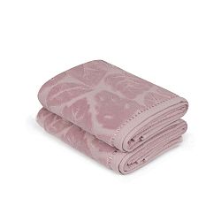 Sada 2 fialových ručníků Velver, 50 x 90 m