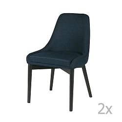 Sada 2 modrých židlí De Eekhoorn Koen