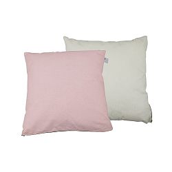 Sada 2 polštářů s výplní Karup Deco Cushion Pink Peonie/Natural, 45 x 45 cm