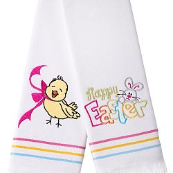 Sada 2 ručníků Apolena Happy Easter Chick, 50 x 76 cm