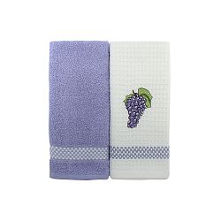 Sada 2 ručníků na ruce Grapes