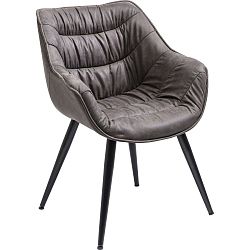 Sada 2 šedohnědých jídelních židlí Kare Design Thelma
