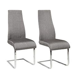 Sada 2 šedých jídelních židlí Støraa Teresa