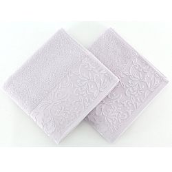Sada 2 světle fialových ručníků Burumcuk, 50 x 90 cm