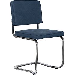 Sada 2 tmavě modrých židlí Zuiver Ridge Rib Kink Vintage