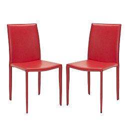 Sada 2 židlí Karna, červené