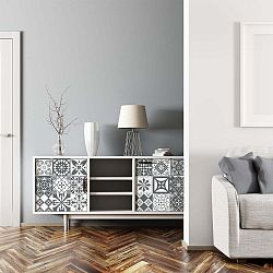 Sada 24 samolepek na nábytek Ambiance Tiles Stickers For Furniture Luncino, 15 x 15 cm