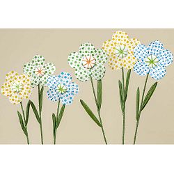 Sada 3 dekorativních papírových květin Boltze Dots