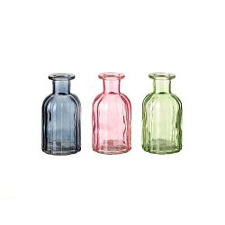Sada 3 skleněných dekorativních lahví Unimasa Luciana