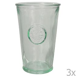 Sada 3 sklenic z recyklovaného skla Ego Dekor Authentic, 300 ml