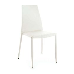 Sada 4 bílých jídelních židlí s potahem z ekologické kůže Tomasucci Lion