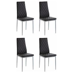 Sada 4 černých židlí Støraa Barak