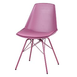 Sada 4 fialovo-růžových židlí sømcasa Tania