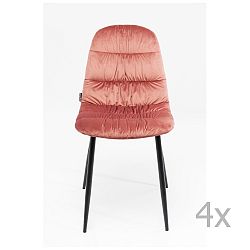 Sada 4 jídelních židlí s ocelovou konstrukcí Kare Design Berry