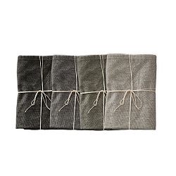 Sada 4 ks látkových ubrousků Linen Couture Cool Grey, šířka 40 cm