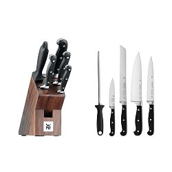 Sada 4 nožů a ocílky ze speciálně kované nerezové oceli a kuchyňského bloku WMF Spitzenklassen
