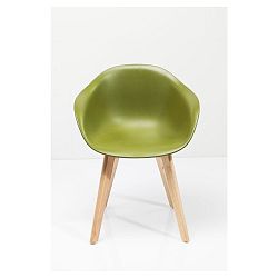 Sada 4 zelených židlí Kare Design Forum