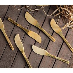 Sada 6 bambusových nožů na máslo Bambum Forre