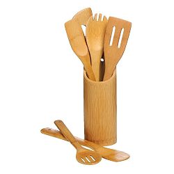 Sada 6 kuchyňských nástrojů s držákem Premier Housewares Bamboo