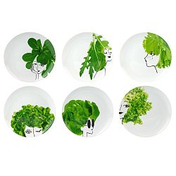 Sada 6 salátových misek Le Studio Mes Petites Salades Plates, ⌀ 25 cm