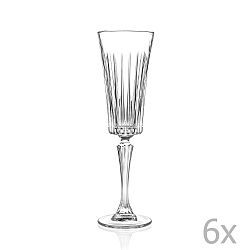 Sada 6 sklenic na sekt RCR Cristalleria Italiana Edvige, 210 ml