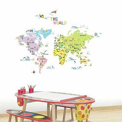 Sada samolepek Ambiance World Map for Children