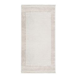 Sametový koberec Deri Dijital Rosuna Light Brown, 80 x 150 cm