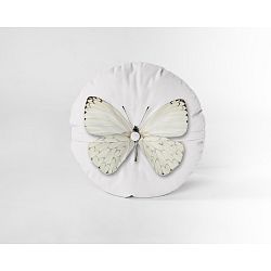 Sametový polštář Really Nice Things Butterfly, ⌀ 45 cm