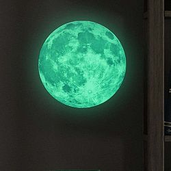 Samolepka svítící ve tmě Ambiance Real Moon