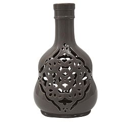 Šedá porcelánová váza Mauro Ferretti Carving