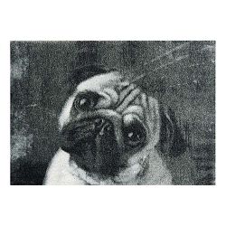 Šedá rohožka Mint Rugs StateMat Dog, 50 x 75 cm