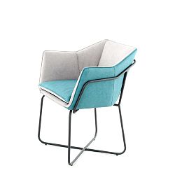 Šedo-modrá jídelní židle 360 Living Miretta