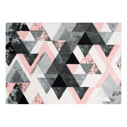 Šedo-růžová rohožka Mint Rugs StateMat Triangle, 50 x 70 cm