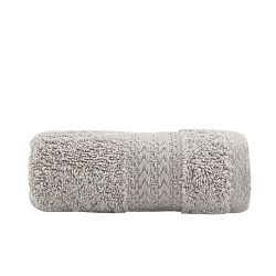 Šedý bavlněný ručník Amy, 30 x 50 cm