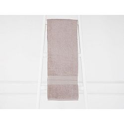 Šedý bavlněný ručník Emily Mia, 70 x 140 cm
