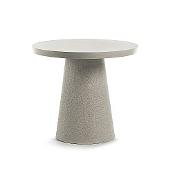 Šedý stolek La Forma Rhette, Ø 90 cm