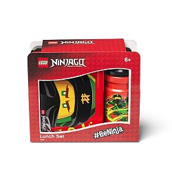 Set červeného svačinového boxu a lahve na pití LEGO® Ninjago Classic