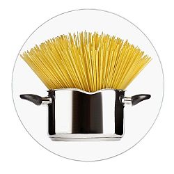 Skleněná podložka pod hrnec Wenko Spaghetti